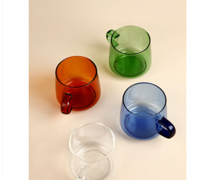 Vaso Personalizado de Vidrio Coloreado Resistente al Calor