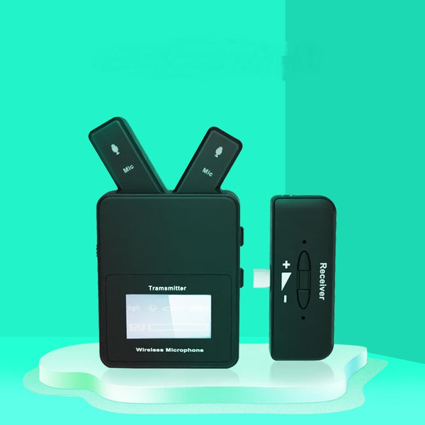 Micrófono Inalámbrico Lavalier 2.4 GHz con Clip y Conexión USB-C para Teléfono y Laptop