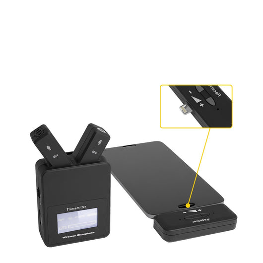 Micrófono Inalámbrico Lavalier 2.4 GHz con Clip y Conexión USB-C para Teléfono y Laptop - Image 3