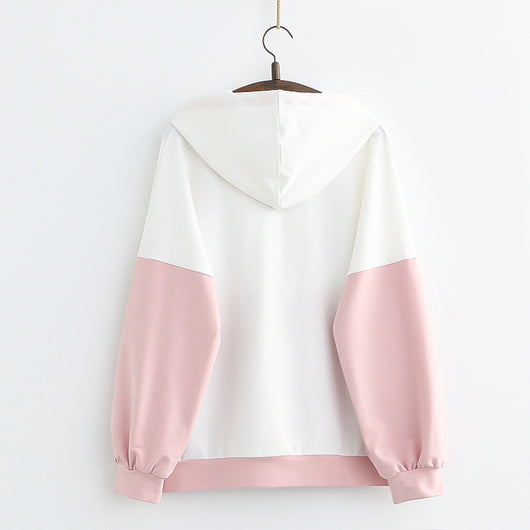 Sudadera con Capucha y Orejas Bordadas para Mujer - Manga Larga - Image 9