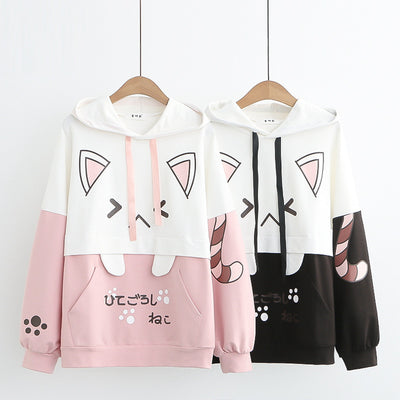 Sudadera con Capucha y Orejas Bordadas para Mujer - Manga Larga - Image 6