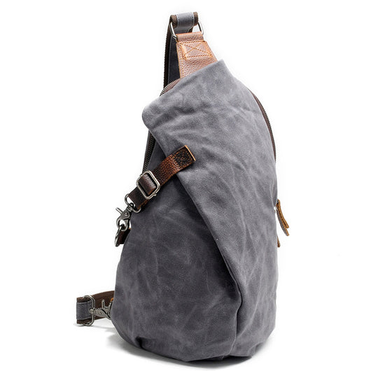 Bolsa Mensajero de Lona Encerada para Hombre - Estilo Europeo - Image 8