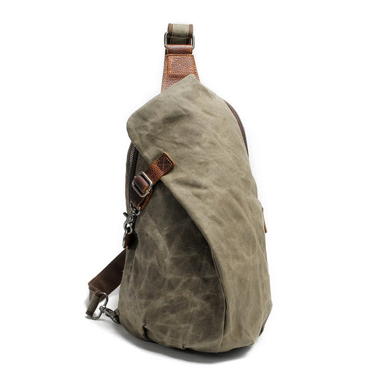 Bolsa Mensajero de Lona Encerada para Hombre - Estilo Europeo - Image 12