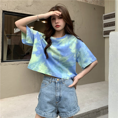 Blusa Corta Tie-Dye Estrellas Algodón 100% - Image 2