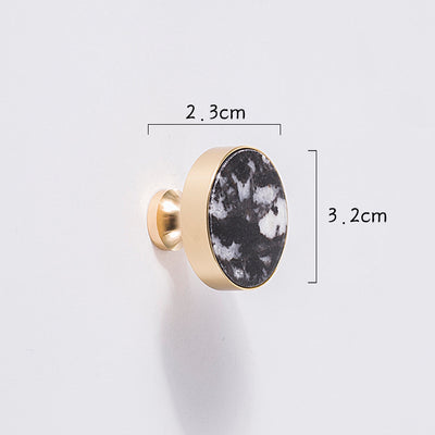 Lámpara Nórdica de Cristal Mármol con Herraje en Latón Dorado Puro - Image 22