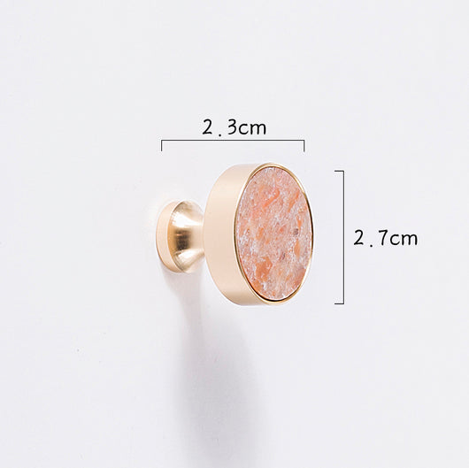 Lámpara Nórdica de Cristal Mármol con Herraje en Latón Dorado Puro - Image 7