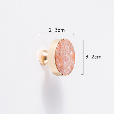 Lámpara Nórdica de Cristal Mármol con Herraje en Latón Dorado Puro - Image 8