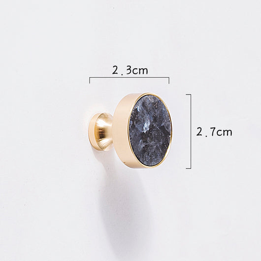 Lámpara Nórdica de Cristal Mármol con Herraje en Latón Dorado Puro - Image 11