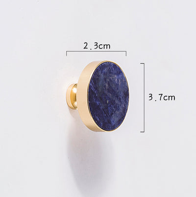 Lámpara Nórdica de Cristal Mármol con Herraje en Latón Dorado Puro - Image 16