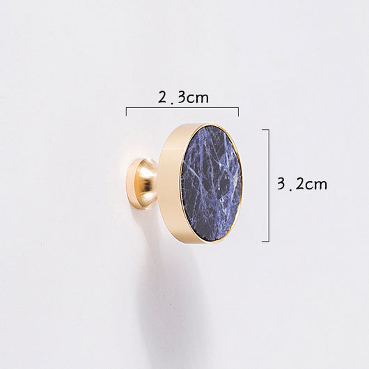 Lámpara Nórdica de Cristal Mármol con Herraje en Latón Dorado Puro - Image 15