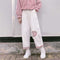 Pantalones Anchos de Pana Estilo Universitario Japonés para Mujer