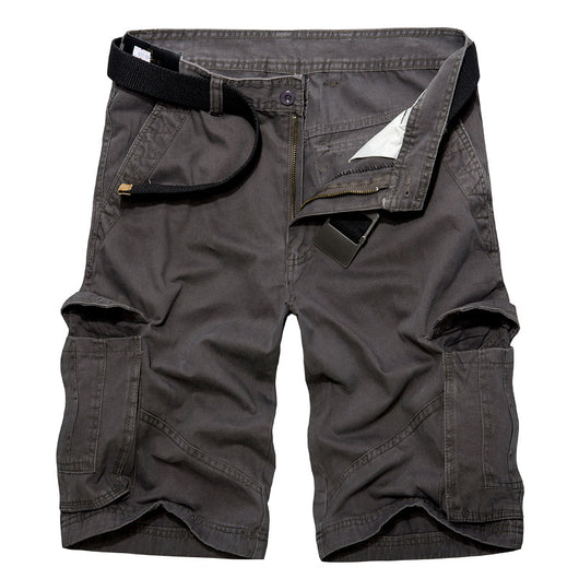 Pantalones Cargo Cortos Talla Grande Hombre - Cinco Bolsillos Multi Función - Image 10
