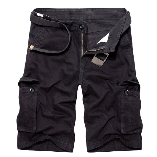 Pantalones Cargo Cortos Talla Grande Hombre - Cinco Bolsillos Multi Función - Image 3