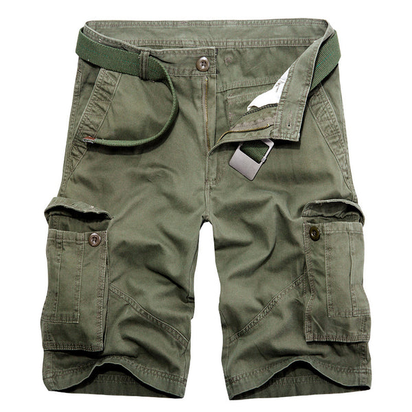Pantalones Cargo Cortos Talla Grande Hombre - Cinco Bolsillos Multi Función - Image 5