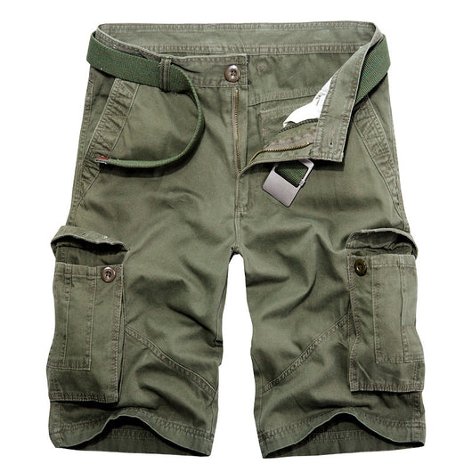 Pantalones Cargo Cortos Talla Grande Hombre - Cinco Bolsillos Multi Función - Image 5