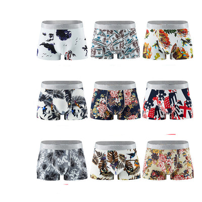 Calzoncillos Tipo Boxer Transpirables de Seda de Hielo con Estampado para Hombre - Image 35