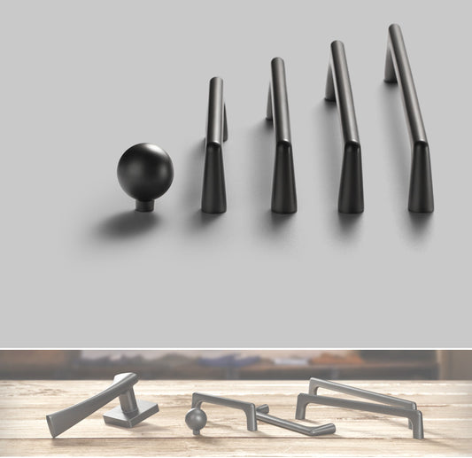 Tirador Minimalista Nórdico para Mueble Gris Mate - Diseño Contemporáneo - Image 2