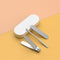 Set de 3 Cortaúñas de Acero Inoxidable Premium - Portátil y Multifuncional