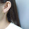 Flat Earrings Earrings Personality Trend Temperament Earrings Earrings Platinum