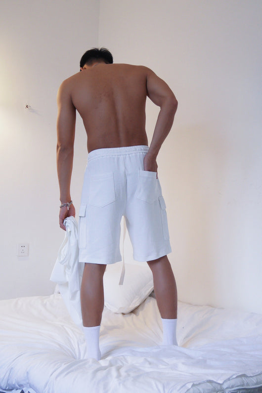 Shorts Deportivos Hombre Algodón Puro Largo Suelto Casual Verano - Image 3