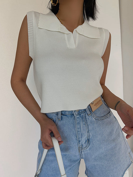 Shorts Cintura Alta Efecto Reductor Corte A Casual Deshilachado - Image 2