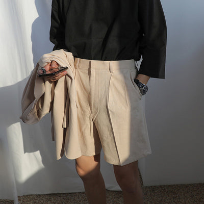 Pantalones Cortos de Lino y Algodón para Hombre - Ajuste Relajado - Image 8