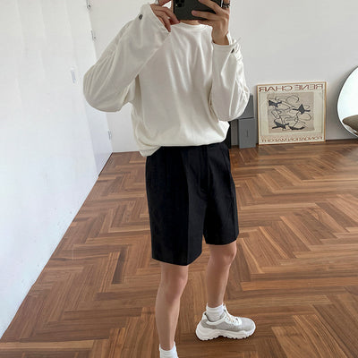 Pantalones Cortos de Lino y Algodón para Hombre - Ajuste Relajado - Image 11