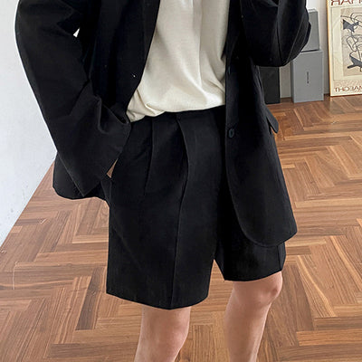 Pantalones Cortos de Lino y Algodón para Hombre - Ajuste Relajado - Image 9