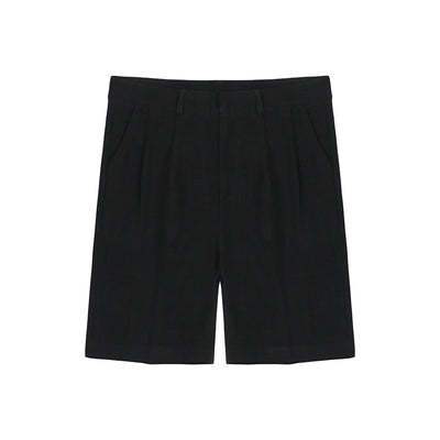 Pantalones Cortos de Lino y Algodón para Hombre - Ajuste Relajado - Image 5