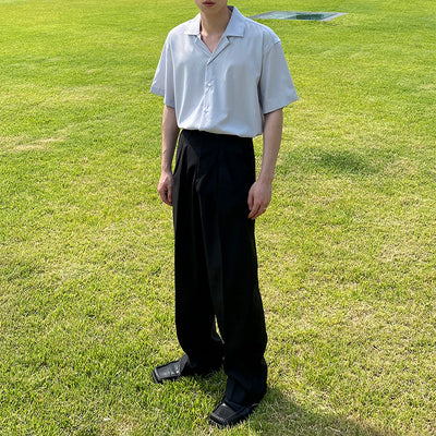 Camisa Suelta Coreana de Manga Corta para Hombre - Image 10