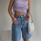Women's High Waisted Jeans Summer Loose Straight Leg Lightweight
