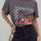 Camiseta Retro de Carreras y Calle Estilo Vintage Cool Girl