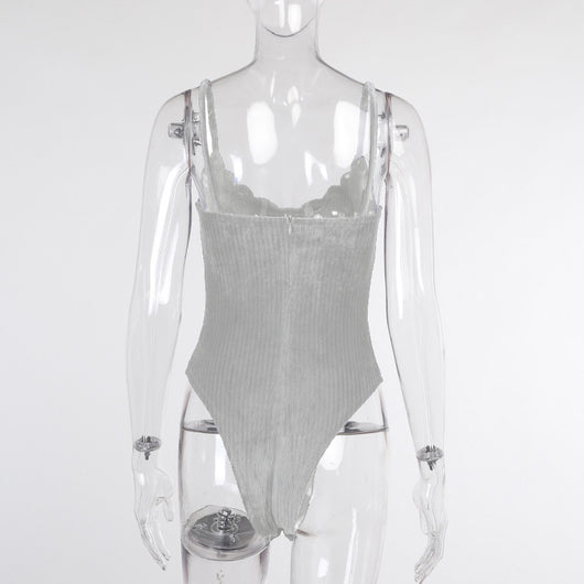 Vestido Ajustado de Tirantes con Cordón Ajustable - Imitación Algodón - Image 4