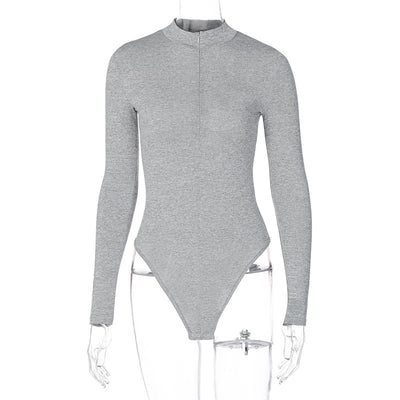 Blusa Térmica Cuello Alto Gris Ajustada para Invierno - Image 5