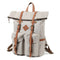Mochila de Lona Encerada Vintage - Resistente al Agua para Viajes