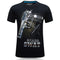 Camiseta Juvenil Estampado 3D Manga Corta para Hombre