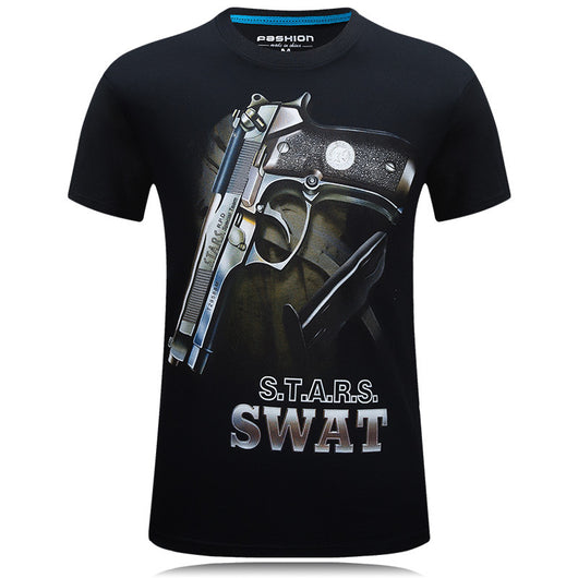 Camiseta Juvenil Estampado 3D Manga Corta para Hombre - Image 3
