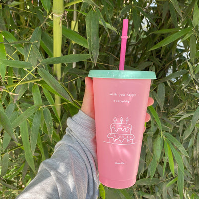 Vaso Térmico Coreano de Gran Capacidad con Popote Reutilizable - Image 15