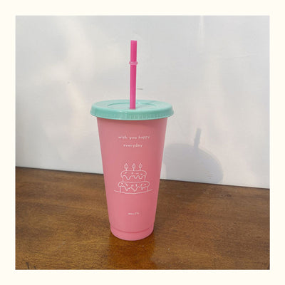 Vaso Térmico Coreano de Gran Capacidad con Popote Reutilizable - Image 6
