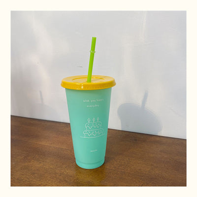 Vaso Térmico Coreano de Gran Capacidad con Popote Reutilizable - Image 9