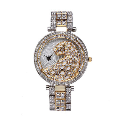 Reloj de Cuarzo Acero Inoxidable Estilo Leopardo Resistente al Agua - Image 7