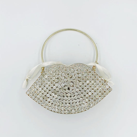 Bolso de Noche Metálico con Diamantes - Cartera Elegante para Eventos - Image 6