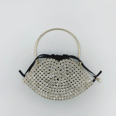Bolso de Noche Metálico con Diamantes - Cartera Elegante para Eventos - Image 10