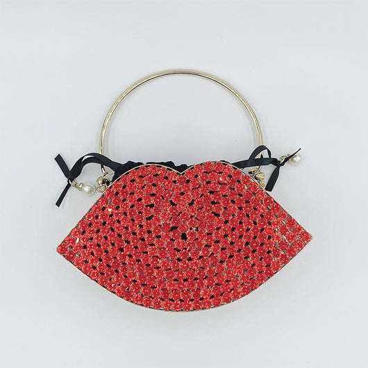 Bolso de Noche Metálico con Diamantes - Cartera Elegante para Eventos - Image 5