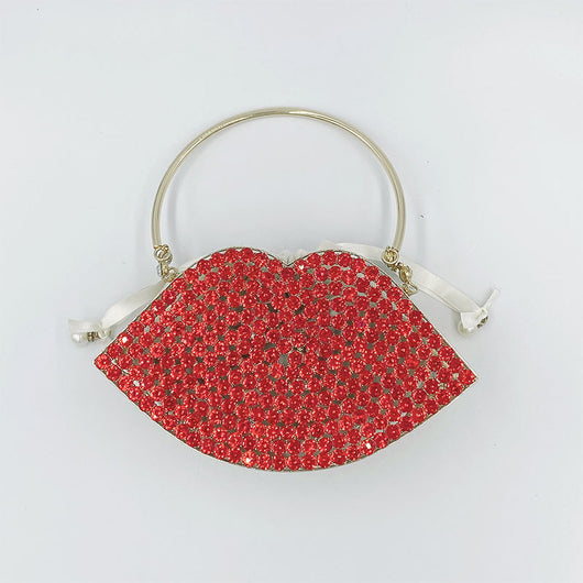 Bolso de Noche Metálico con Diamantes - Cartera Elegante para Eventos - Image 4