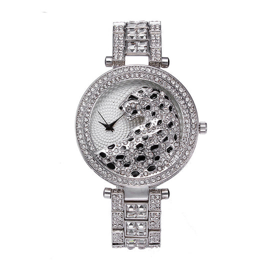 Reloj de Cuarzo Acero Inoxidable Estilo Leopardo Resistente al Agua - Image 3