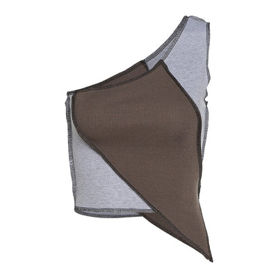 Musculosa de Punto con Contraste - Tank Top Casual para Mujer - Image 5