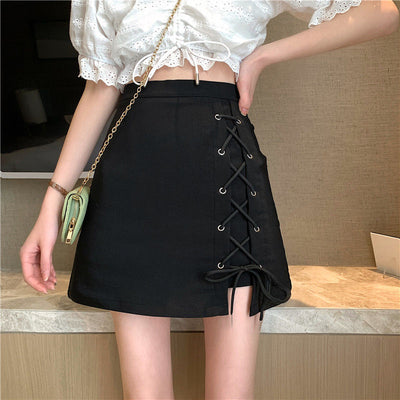 Falda Negra Cintura Alta para Primavera y Verano - Image 6