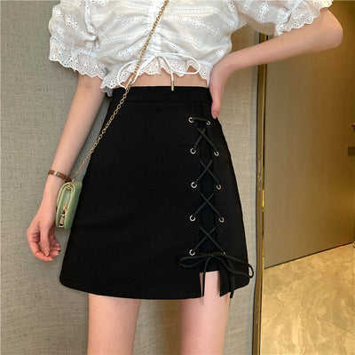 Falda Negra Cintura Alta para Primavera y Verano - Image 5