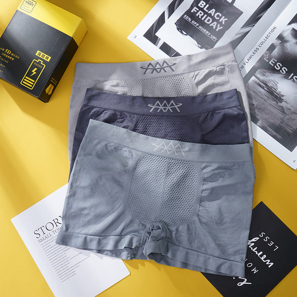 Calzoncillos Boxer Briefs Seamless de Cintura Media para Hombre